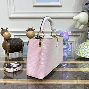	 Kitlife Louis Vuitton Capucines BB Gradient Pink Snake Leather - 27×18 × 9 cm - 5