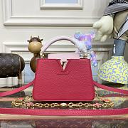 Kitlife Louis Vuitton CAPUCINES BB Red Taurillon leather with chain - 21 x 14 x 8cm - 1