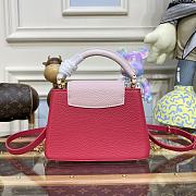 Kitlife Louis Vuitton CAPUCINES BB Red Taurillon leather with chain - 21 x 14 x 8cm - 5