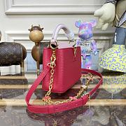 Kitlife Louis Vuitton CAPUCINES BB Red Taurillon leather with chain - 21 x 14 x 8cm - 4