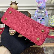 Kitlife Louis Vuitton CAPUCINES BB Red Taurillon leather with chain - 21 x 14 x 8cm - 2