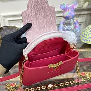 Kitlife Louis Vuitton CAPUCINES BB Red Taurillon leather with chain - 21 x 14 x 8cm - 3