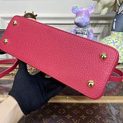 Kitlife Louis Vuitton CAPUCINES PM Red Taurillon leather with chain - 27 x 18 x 9cm - 4