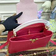 Kitlife Louis Vuitton CAPUCINES PM Red Taurillon leather with chain - 27 x 18 x 9cm - 2