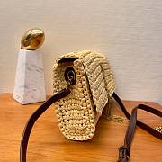 KITLIFE YSL KATE 99 CHAIN BAG WITH TASSEL IN BEIGE RAFFIA - 26 X 13,5 X 4,5 CM - 2