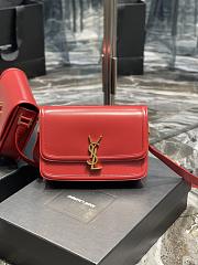 KITLIFE YSL SOLFERINO MEDIUM SATCHEL IN BOX SAINT LAURENT LEATHER IN RED - 23 X 16 X 6 CM - 1