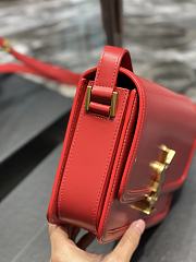 KITLIFE YSL SOLFERINO MEDIUM SATCHEL IN BOX SAINT LAURENT LEATHER IN RED - 23 X 16 X 6 CM - 5