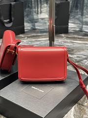 KITLIFE YSL SOLFERINO MEDIUM SATCHEL IN BOX SAINT LAURENT LEATHER IN RED - 23 X 16 X 6 CM - 3