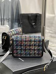 KITLIFE YSL SOLFERINO MEDIUM TWEED BOX IN MULTICOLOR BLACK - 23 X 16 X 6 CM - 4