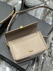 KITLIFE YSL SOLFERINO MEDIUM SATCHEL IN BOX SAINT LAURENT FUR LEATHER TAN - 23 X 16 X 6 CM - 5