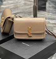 KITLIFE YSL SOLFERINO MEDIUM SATCHEL IN BOX SAINT LAURENT FUR LEATHER TAN - 23 X 16 X 6 CM - 1