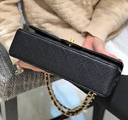 Kitlife Chanel Classic Flap Bag Medium in Black Caviar Leather - 25cm - 5