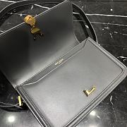 KITLIFE YSL SOLFERINO MEDIUM SATCHEL IN BOX LEATHER GRAY - 23 X 16 X 6 CM - 2