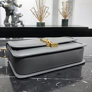 KITLIFE YSL SOLFERINO MEDIUM SATCHEL IN BOX LEATHER GRAY - 23 X 16 X 6 CM - 5