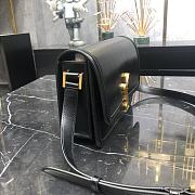KITLIFE YSL SOLFERINO MEDIUM SATCHEL IN BOX LEATHER BLACK- 23 X 16 X 6 CM - 4