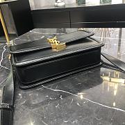 KITLIFE YSL SOLFERINO MEDIUM SATCHEL IN BOX LEATHER BLACK- 23 X 16 X 6 CM - 2