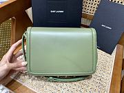 KITLIFE YSL SOLFERINO MEDIUM SATCHEL IN BOX LEATHER AVOCADO GREEN - 23 X 16 X 6 CM - 3