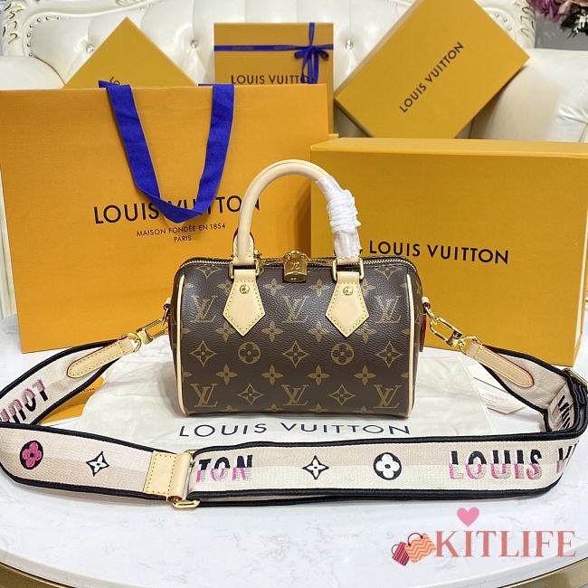 	 KITLIFE LOUIS VUITTON SPEEDY BANDOULIÈRE 20 BLACK BAG - M46234 - 20.5 x 13.5 x 12 cm - 1