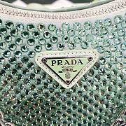 	 Kitlife Prada Re-Edition 2005 Satin Mint Bag With Crystals - 22 x 18 x 6.5cm - 4