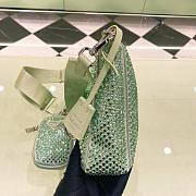 	 Kitlife Prada Re-Edition 2005 Satin Mint Bag With Crystals - 22 x 18 x 6.5cm - 3