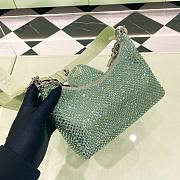 	 Kitlife Prada Re-Edition 2005 Satin Mint Bag With Crystals - 22 x 18 x 6.5cm - 2