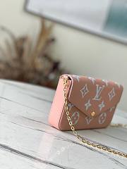 KITLIFE LOUIS VUITTON FÉLICIE POCHETTE ROSE TRIANON CREME - M81759 - 21 x 12 x 3 cm - 3