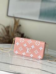 KITLIFE LOUIS VUITTON FÉLICIE POCHETTE ROSE TRIANON CREME - M81759 - 21 x 12 x 3 cm - 2