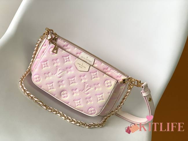 KITLIFE LOUIS VUITTON MULTI POCHETTE ACCESSOIRES LIGHT PINK - M46093 -25 x 14.5 x 4.5 cm - 1