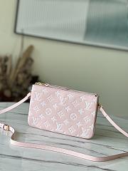 Kitlife Louis Vuitton Double Zip Pochette Chain Pink Bag –  M81429 - 20 x 12.5 x 3 cm - 3