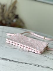 Kitlife Louis Vuitton Double Zip Pochette Chain Pink Bag –  M81429 - 20 x 12.5 x 3 cm - 2