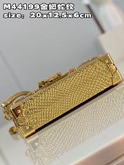 	 KITLIFE LOUIS VUITTON PETITE MALLE BAG Python leather gold - 20*12.5*6cm - 5