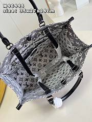 Kitlife Louis Vuitton Onthego Gray Denim Textile Jacquard - 35*27*14cm - 4