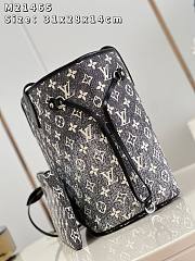 	 Kitlife Louis Vuitton Neverfull Gray Denim Textile Jacquard - 31*28*14cm - 4