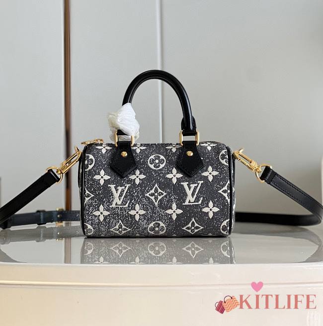 	 Kitlife Louis Vuitton Canvas Speedy Bandoulière Top-Handle Bag - 16*11*9cm - 1
