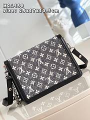 Kitlife Louis Vuitton Dauphine MM Denim textile jacquard Gray - 25*17*10.5cm - 2