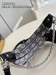 	 Kitlife Louis Vuitton Looop Denim textile jacquard Gray - M21752 - 23 x 13 x 6 cm - 2