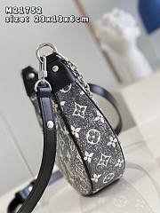 	 Kitlife Louis Vuitton Looop Denim textile jacquard Gray - M21752 - 23 x 13 x 6 cm - 5