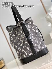 Kitlife Louis Vuitton Bucket Bag Denim textile jacquard Gray - 25*28.5*20cm - 3