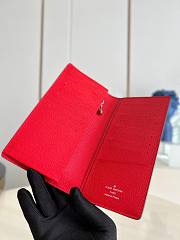 KITLIFE LOUIS VUITTON X SUPREME BRAZZA WALLET RED - 19*10*2cm - 5