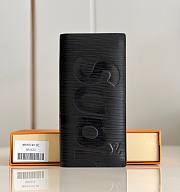 	 KITLIFE LOUIS VUITTON X SUPREME BRAZZA WALLET BLACK - 19*10*2cm - 1