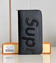 	 KITLIFE LOUIS VUITTON X SUPREME ORGANIZER WALLET BLACK - 19*10*2cm - 1