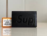 	 KITLIFE LOUIS VUITTON X SUPREME CARD HOLDER BLACK - 7*11cm - 1