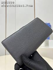 KITLIFE LOUIS VUITTON VERTICAL WALLET Black / Arizona - M81330 - 10*19*1.7cm - 4