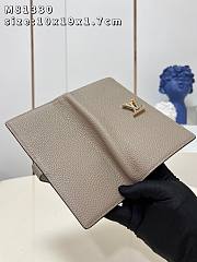 	 KITLIFE LOUIS VUITTON VERTICAL WALLET Galet Beige / Aquamarine Blue - M81367 - 10*19*1.7cm - 4