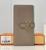 	 KITLIFE LOUIS VUITTON VERTICAL WALLET Galet Beige / Aquamarine Blue - M81367 - 10*19*1.7cm - 1