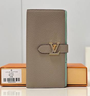 	 KITLIFE LOUIS VUITTON VERTICAL WALLET Galet Beige / Aquamarine Blue - M81367 - 10*19*1.7cm