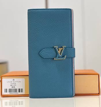 	 KITLIFE LOUIS VUITTON VERTICAL WALLET Blue / Pink - M81367 - 10*19*1.7cm