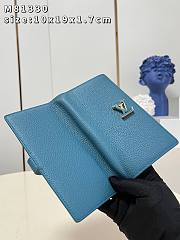 	 KITLIFE LOUIS VUITTON VERTICAL WALLET Blue / Pink - M81367 - 10*19*1.7cm - 3