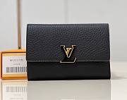 	 KITLIFE LOUIS VUITTON CAPUCINES WALLET BLACK - M68587 - 13.5*9*2cm - 1