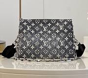 	 Kitlife Louis Vuitton Coussin Gray Denim Textile Jacquard - 26*20*12cm - 1